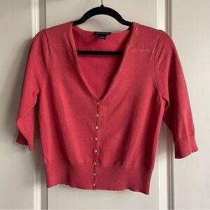 Ann Taylor Vintage Silk Cropped Cardigan